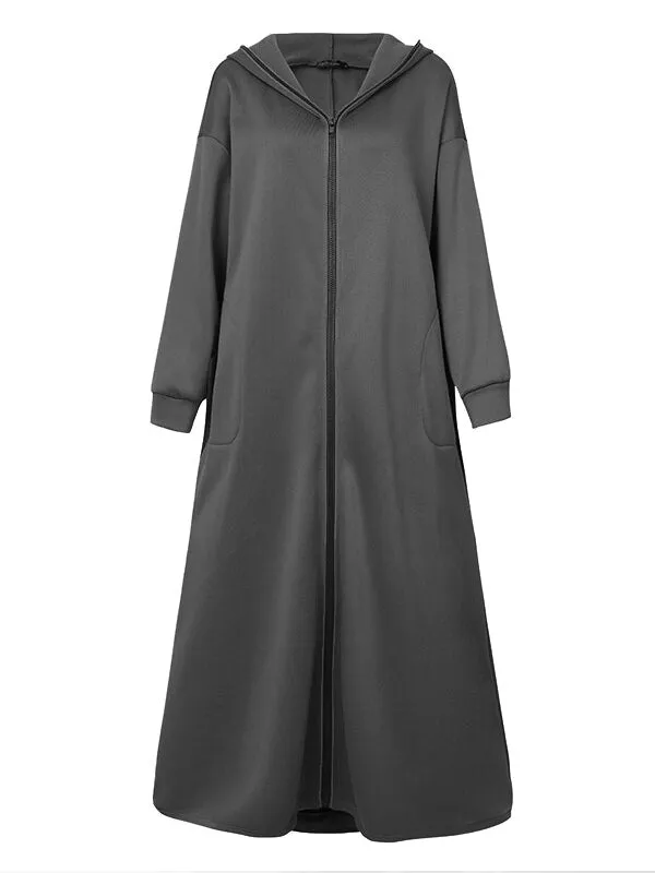Winter Hooded Overcoats Sweatshirts