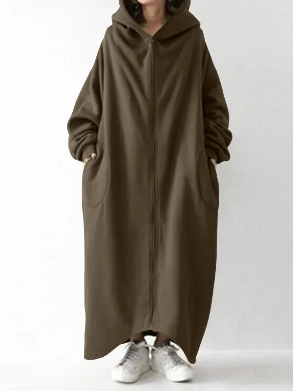 Winter Hooded Overcoats Sweatshirts