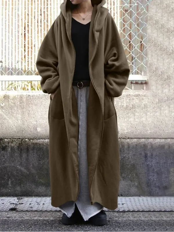 Winter Hooded Overcoats Sweatshirts