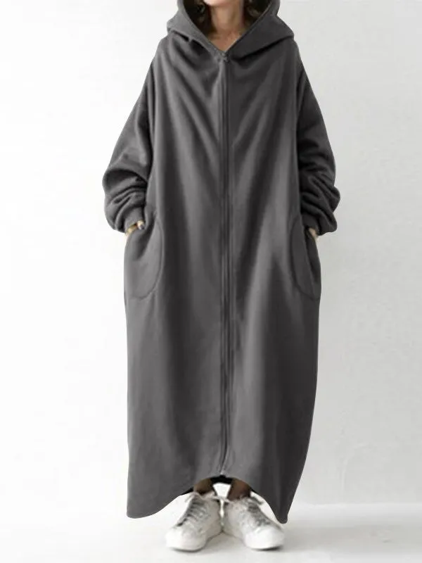 Winter Hooded Overcoats Sweatshirts