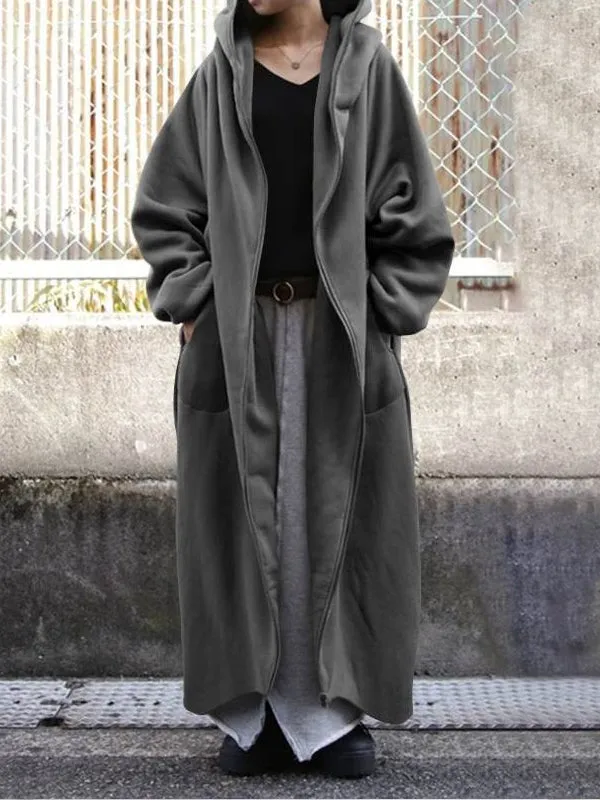 Winter Hooded Overcoats Sweatshirts