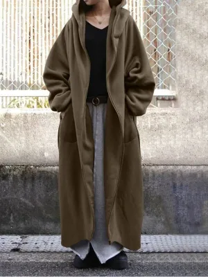 Winter Hooded Overcoats Sweatshirts