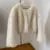 Winter Warm Coat Brand Black Jacket Girls Hot Ins Fur Fashion Luxury Women Cozy Fur  Street Reduced price Short Fashion Chic Faux Cropped High-performance