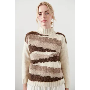 Wol Hide Knit Weave Turtleneck