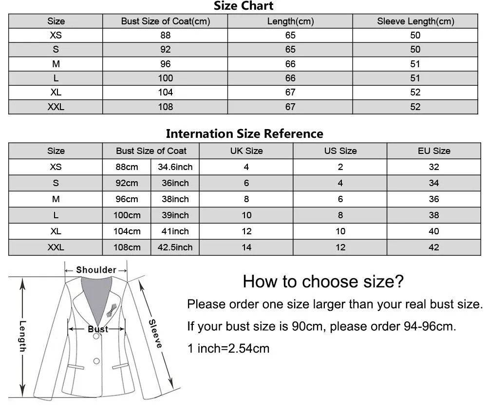 Women Real Fox Fur Coat 3/4 Sleeves Winter Vertical Jacket