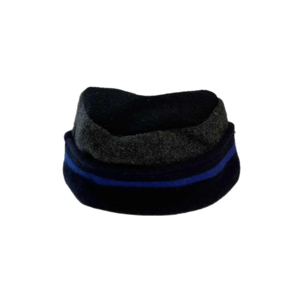 Women's Blue & Grey Hat - 34 | One Size