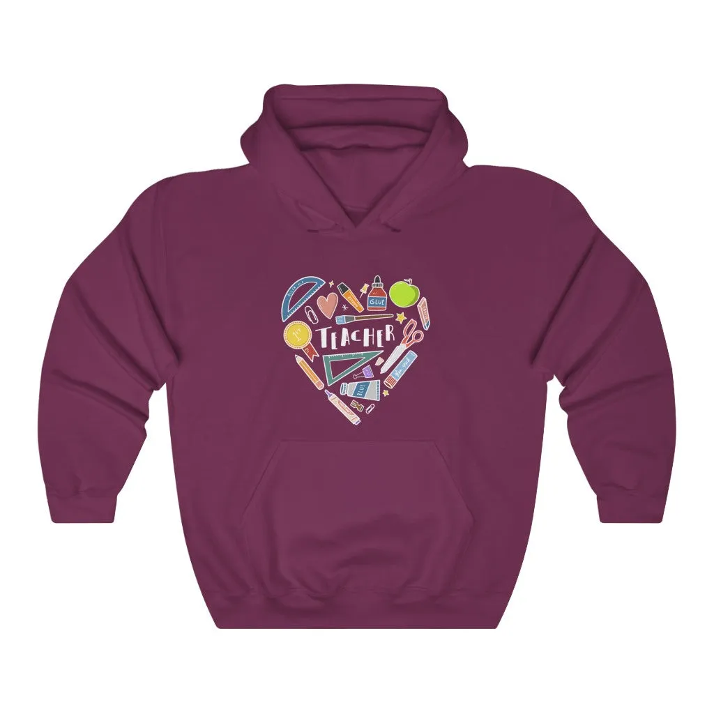 Women's Collage Heart Pullover Hoodie