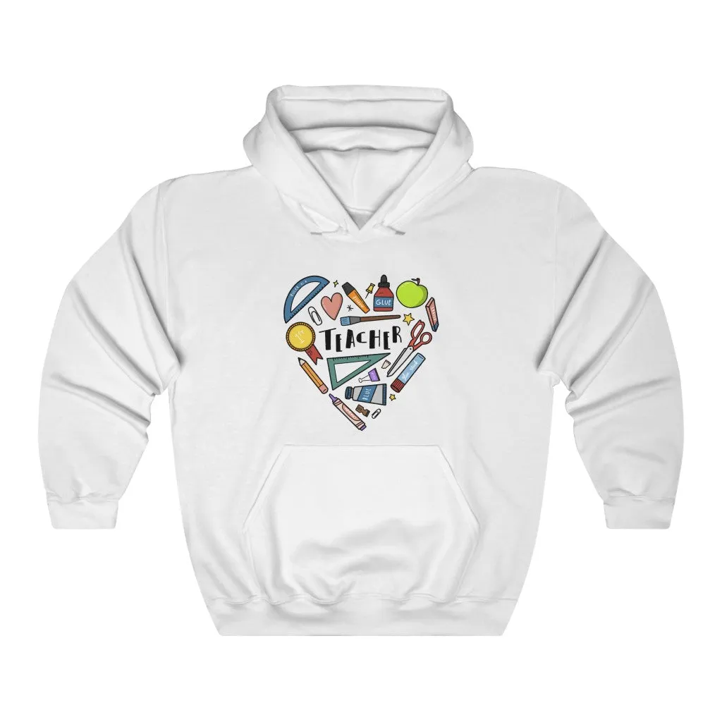 Women's Collage Heart Pullover Hoodie