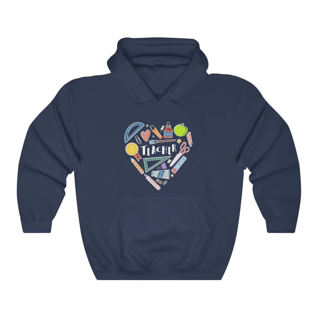 Women's Collage Heart Pullover Hoodie