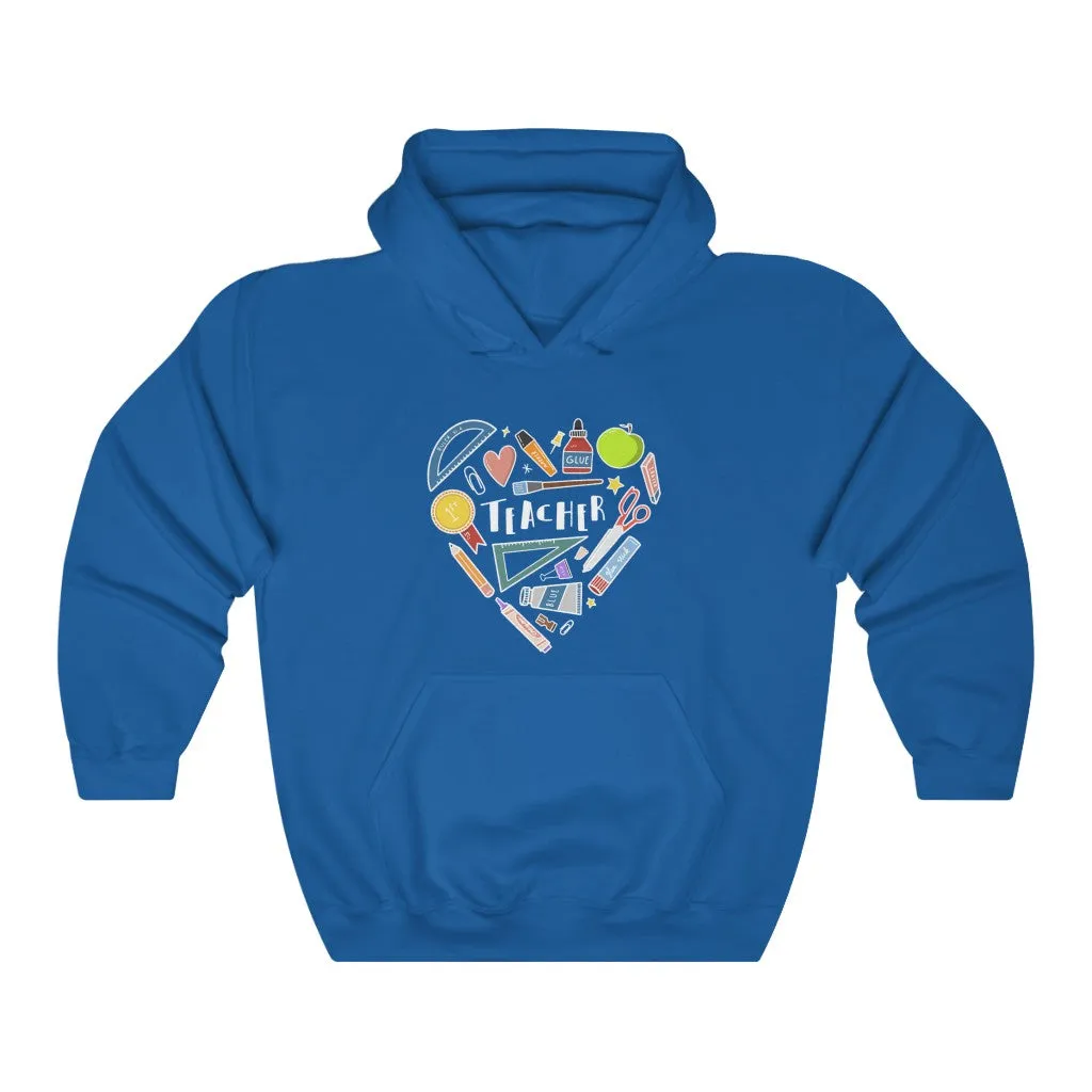 Women's Collage Heart Pullover Hoodie