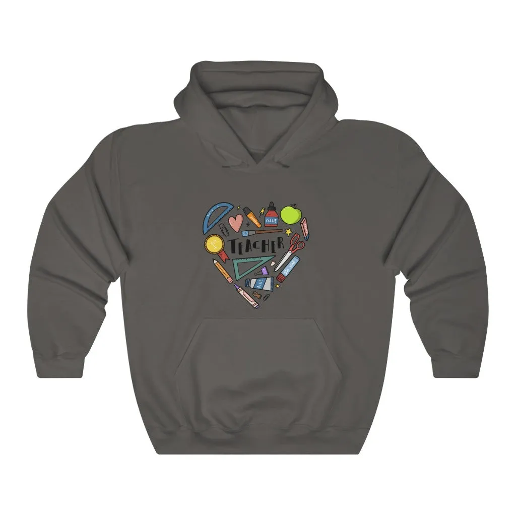 Women's Collage Heart Pullover Hoodie