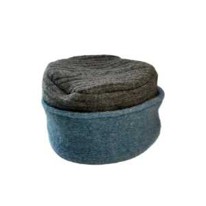 Women's Grey & Blue Hat - 24 | One Size