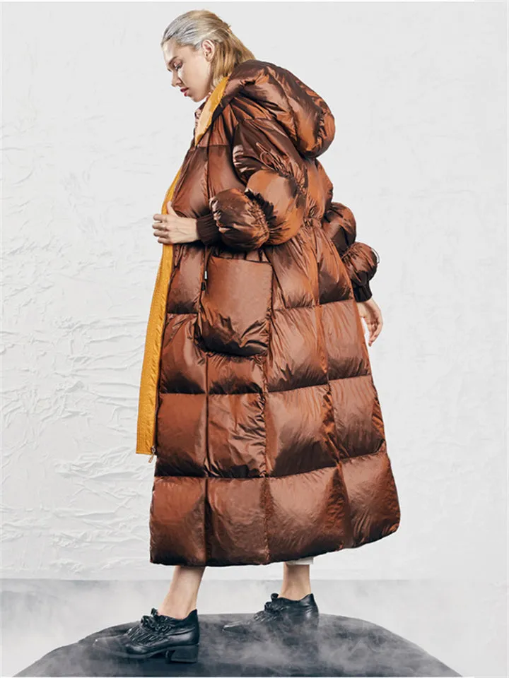 Women's Oversized Thermal Outer Space Down Coat