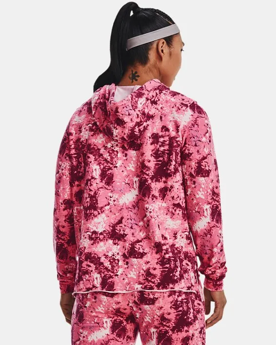 WOMEN'S RIVAL TERRY PRINTED HOODIE